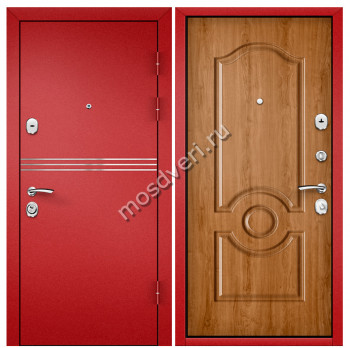 Красная входная дверь в квартиру KVD-24 - купить от производителя Мосдвери Красная входная дверь в квартиру KVD-24